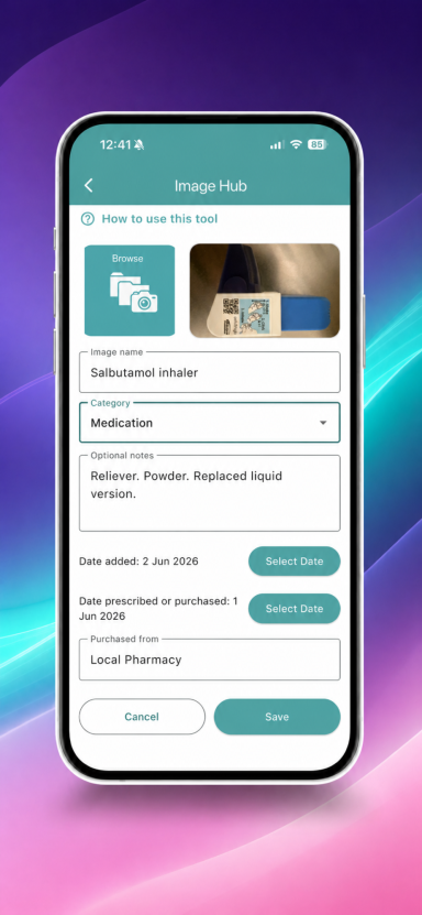 File Health-Related Documents & Images